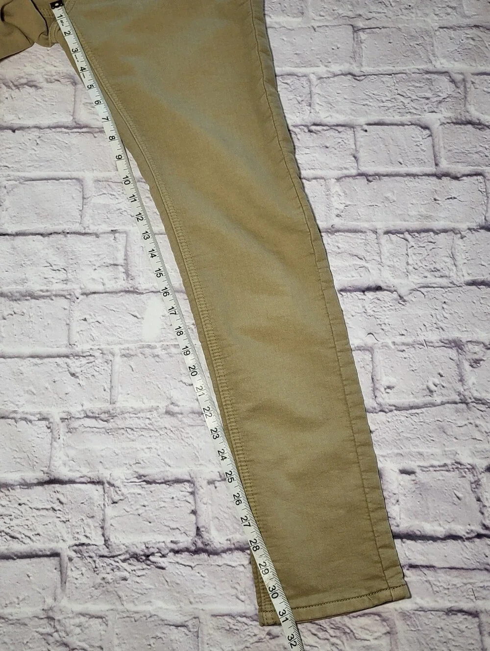 VGB Vintage Genes Black Mens Comfort Jeans Khaki Tan 30x32 Stretchy Terry Denim